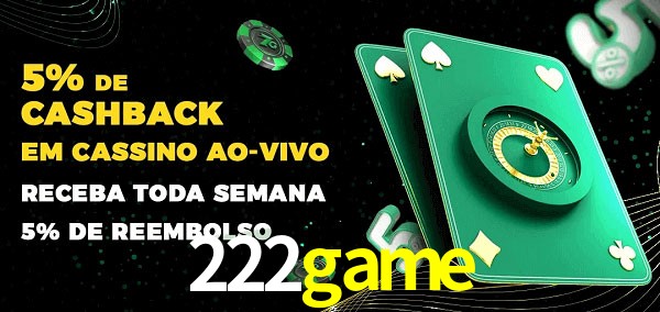 Promoções do cassino ao Vivo 222game